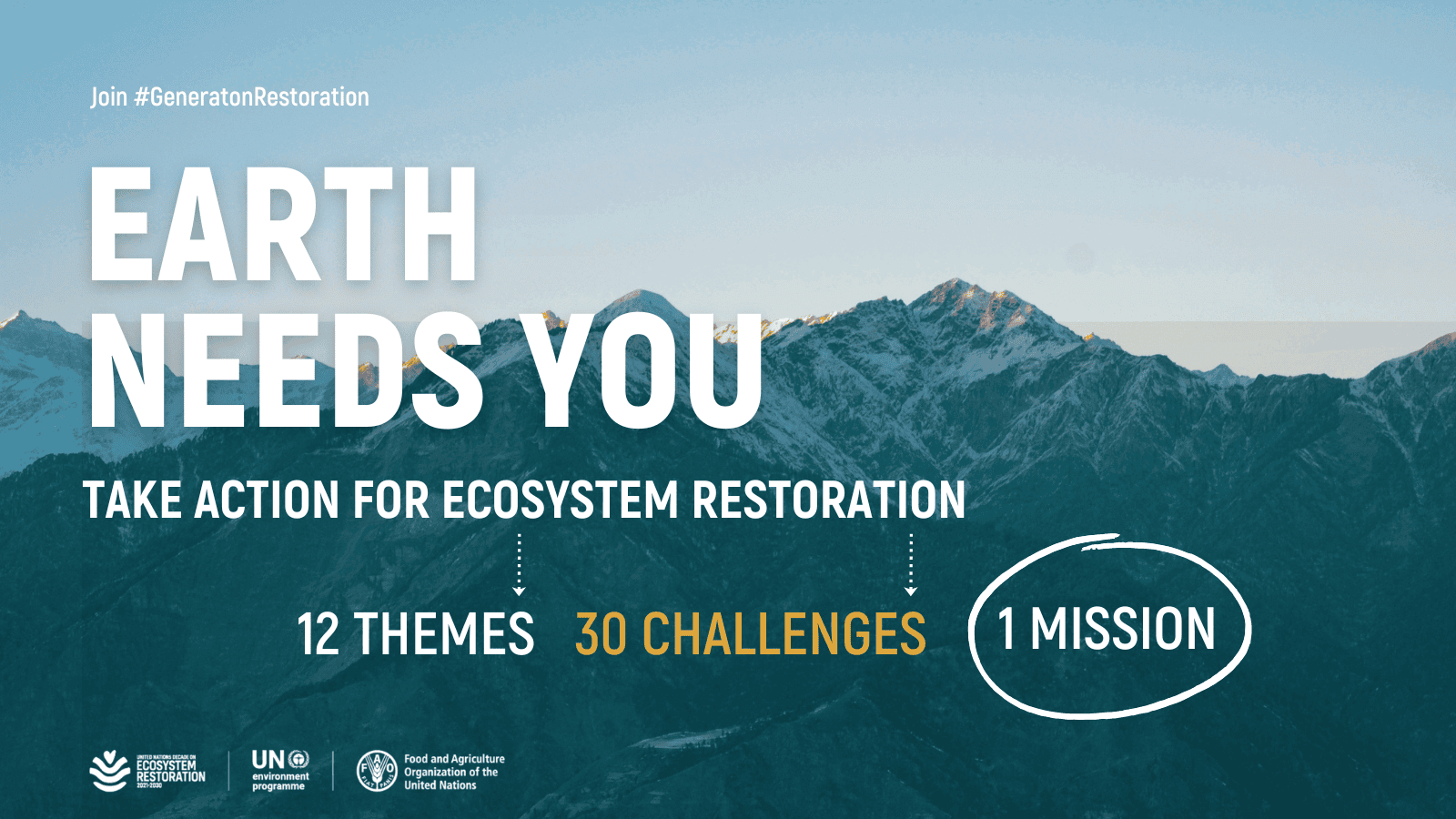 GiftTrees joins the UN Decade on Ecosystem Restoration — Earth Needs You, Take Action for Ecosystem Restoration, backed by UNEP and the Food and Agriculture Organization of the United Nations.